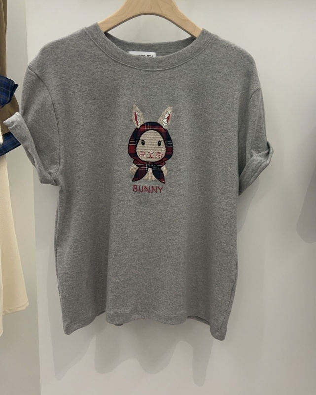 韓 批頭巾兔子上衣 3色 size