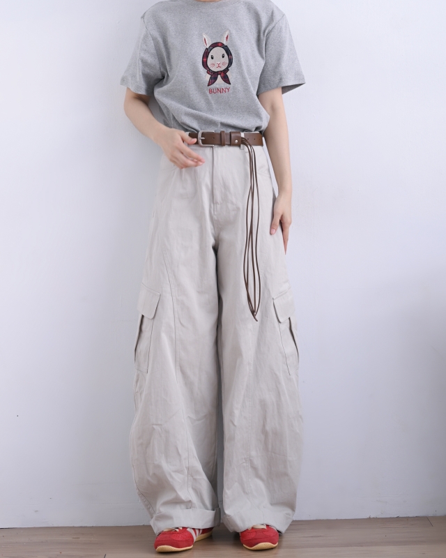 韓 批頭巾兔子上衣 3色 size