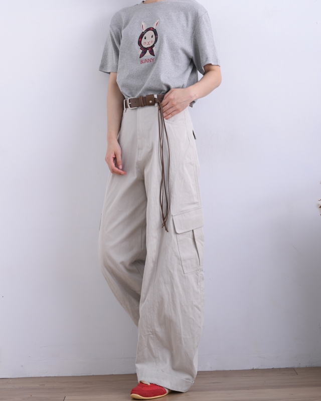 韓 批頭巾兔子上衣 3色 size