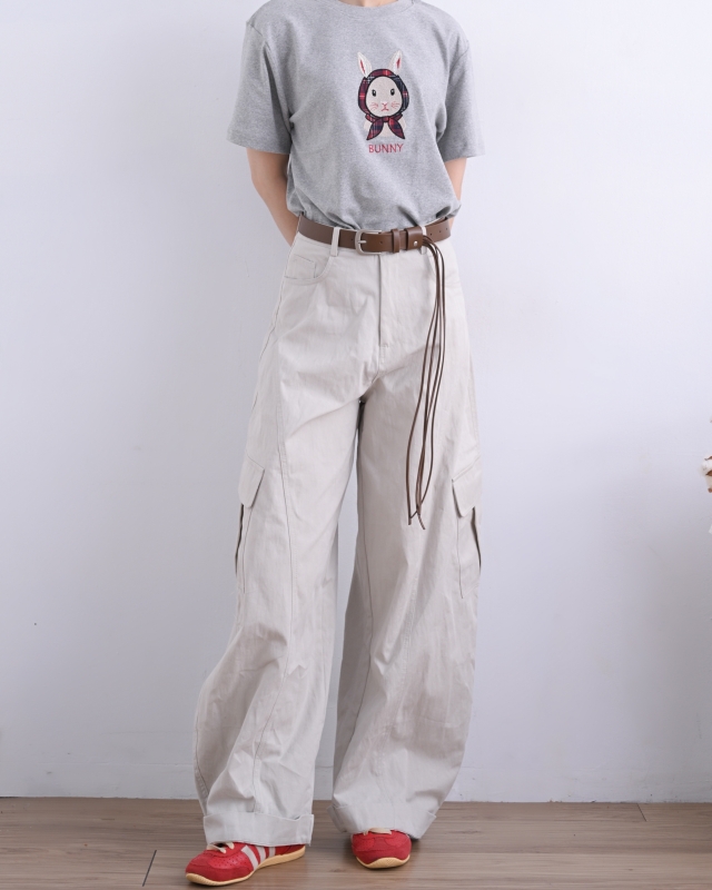 韓 批頭巾兔子上衣 3色 size