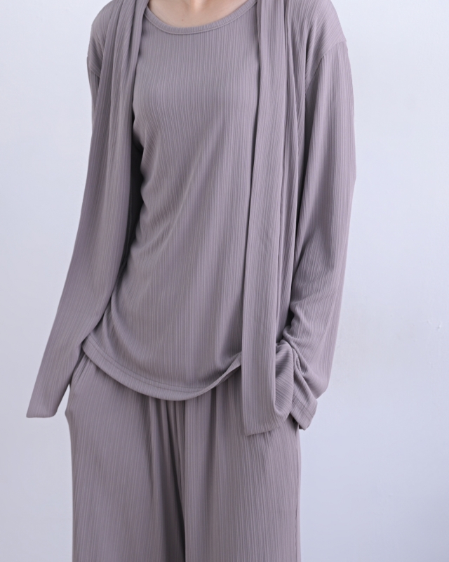 韓 細壓摺短袖上衣 2色 size