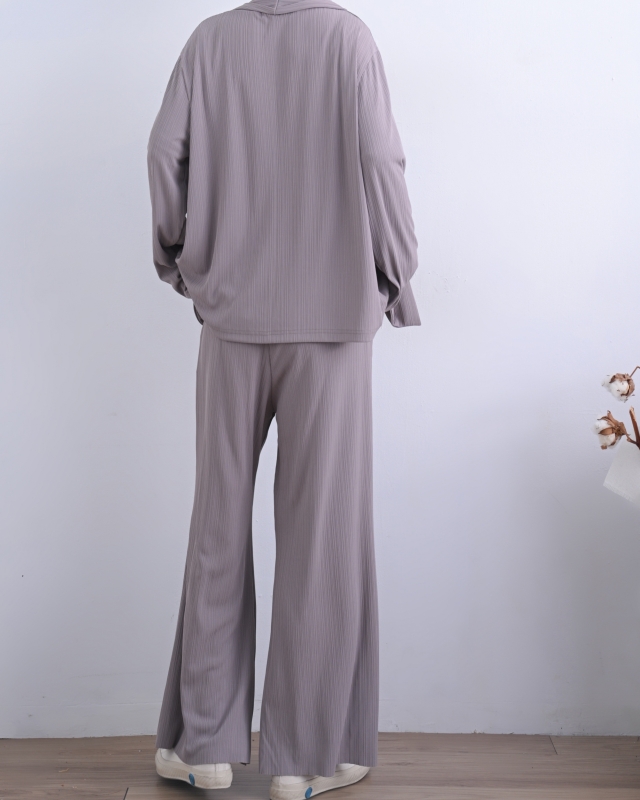 韓 細壓摺短袖上衣 2色 size