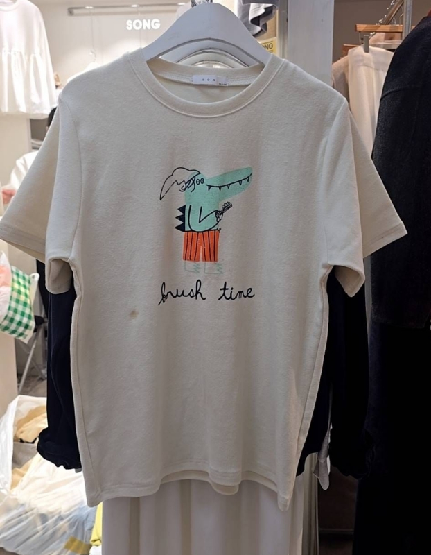 韓 鱷魚棉上衣 2色 size