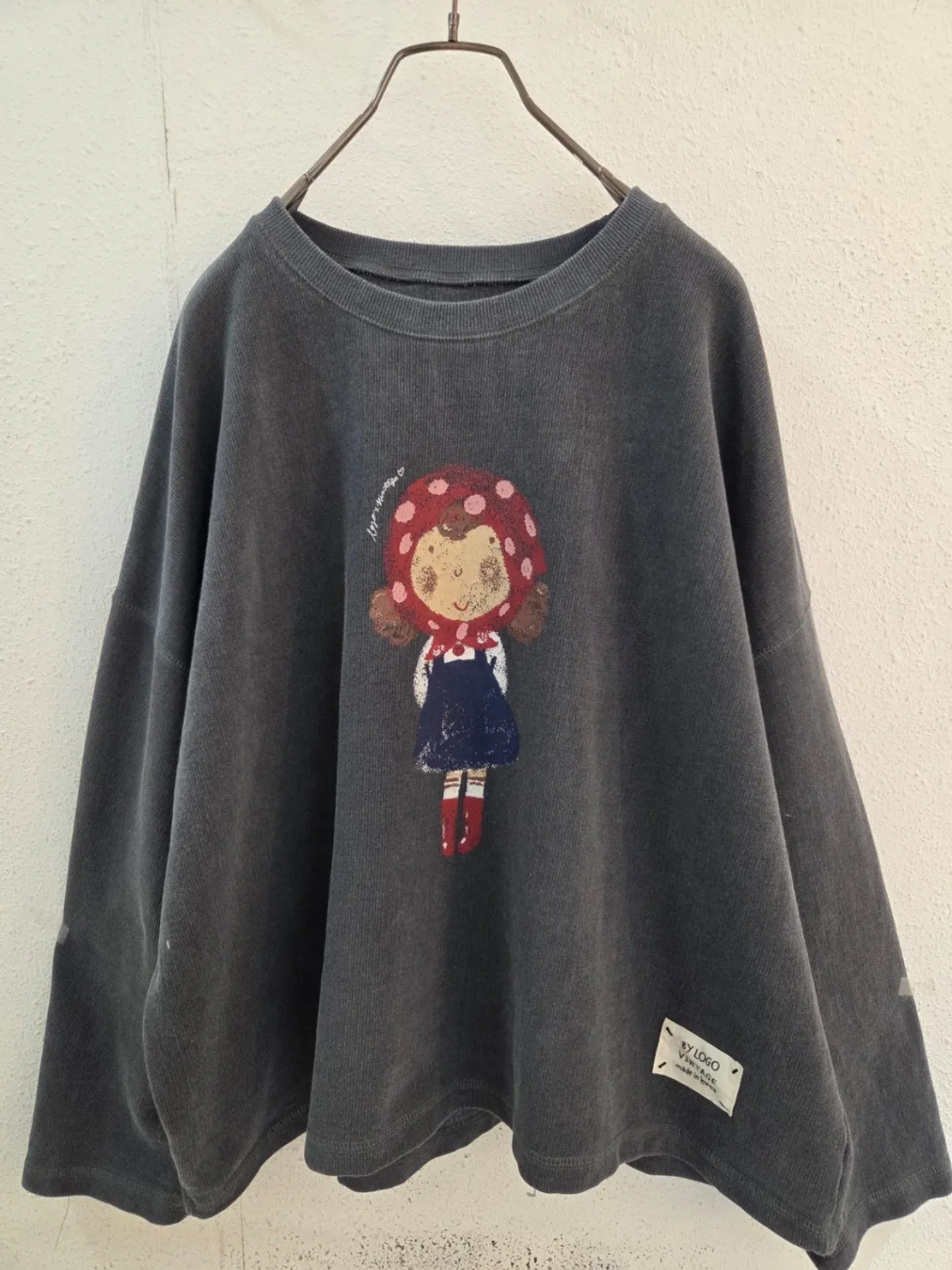 韓 點點頭巾女孩上衣 3色 size