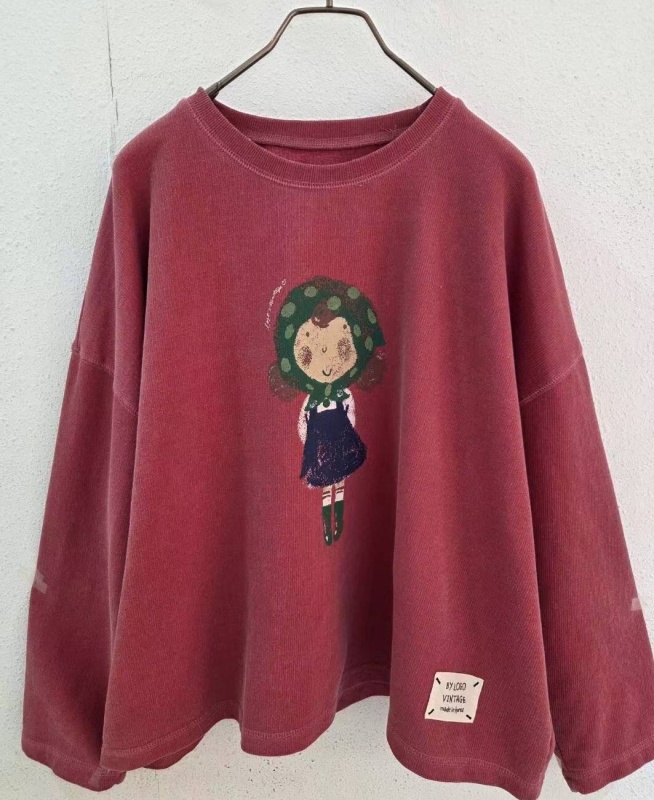 韓 點點頭巾女孩上衣 3色 size