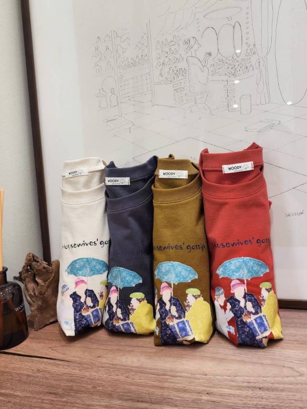 韓 一起撐傘上衣 3色 size