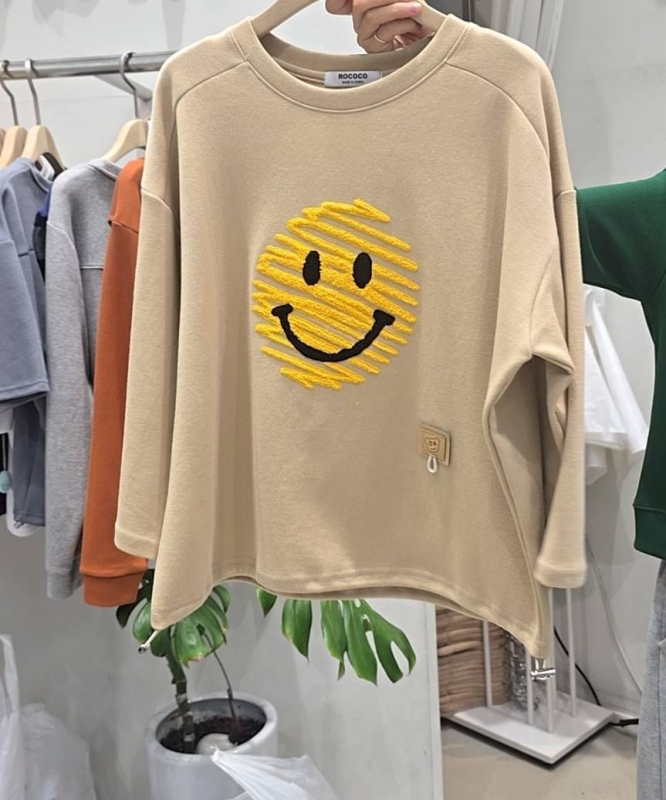 韓 線條微笑上衣 2色 size