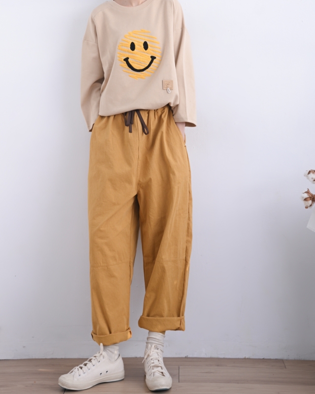 韓 線條微笑上衣 2色 size