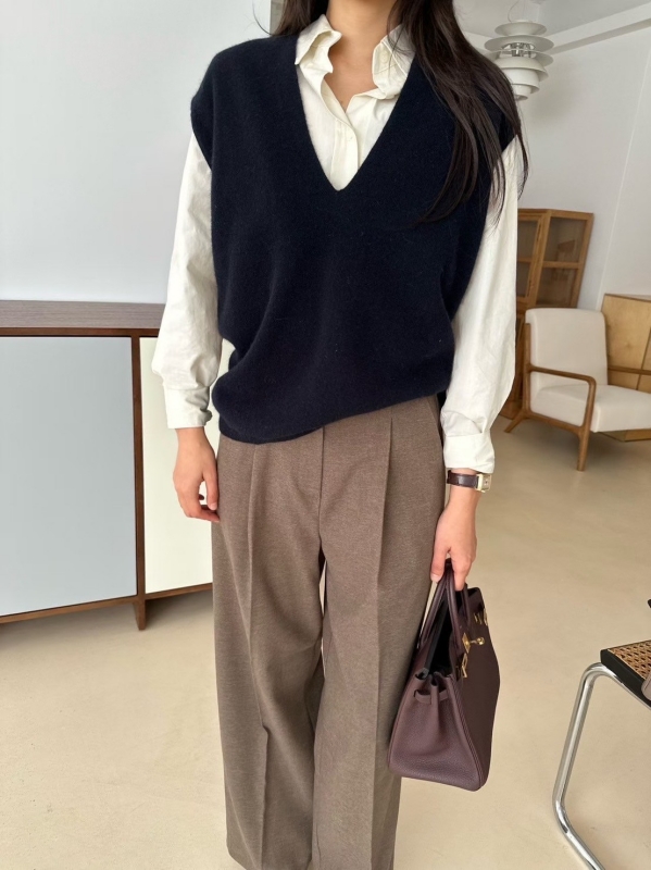 韓 素色棉質襯衫 3色