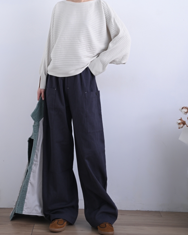韓 蝴蝶袖壓條上衣 3色 size