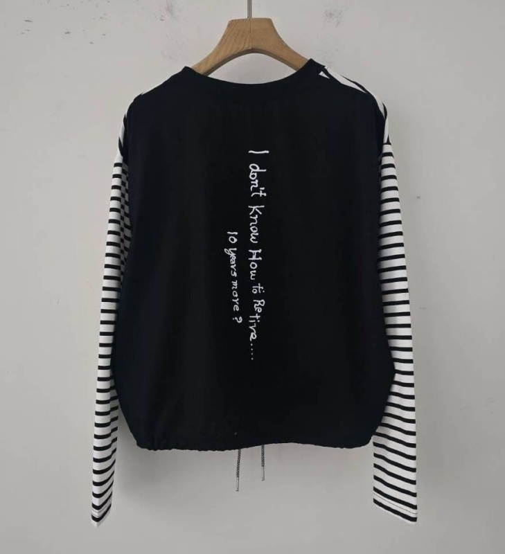 韓 配色雙口袋上衣 2色 size
