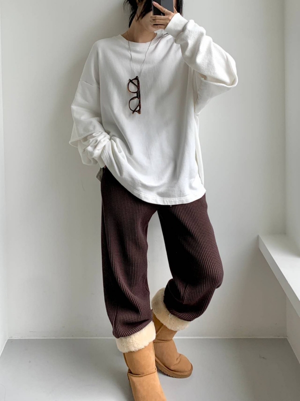 韓 素色假兩件式上衣 3色