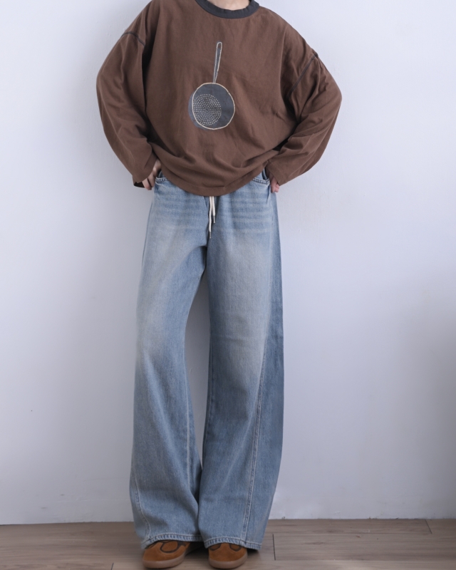 韓 平底鍋上衣 3色 size