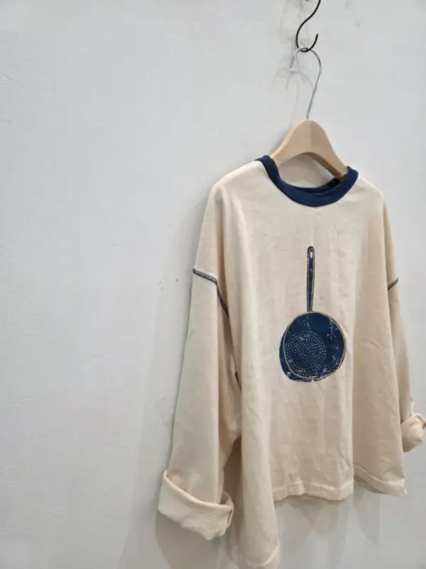 韓 平底鍋上衣 3色 size