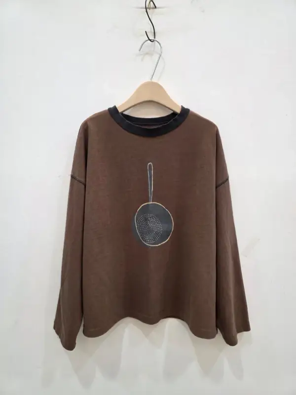 韓 平底鍋上衣 3色 size