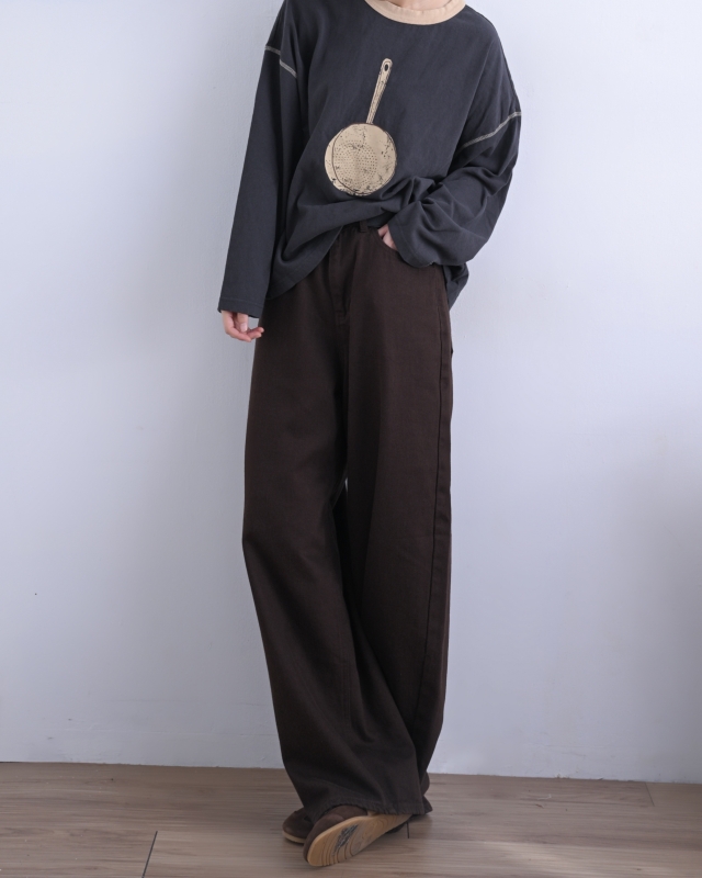 韓 平底鍋上衣 3色 size