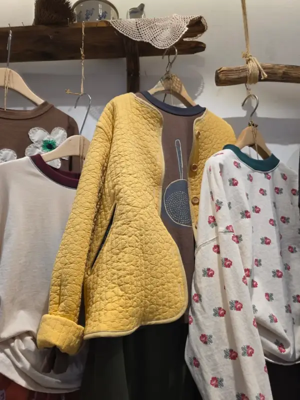 韓 平底鍋上衣 3色 size