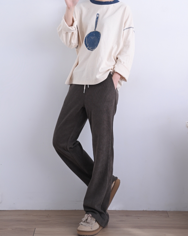 韓 平底鍋上衣 3色 size