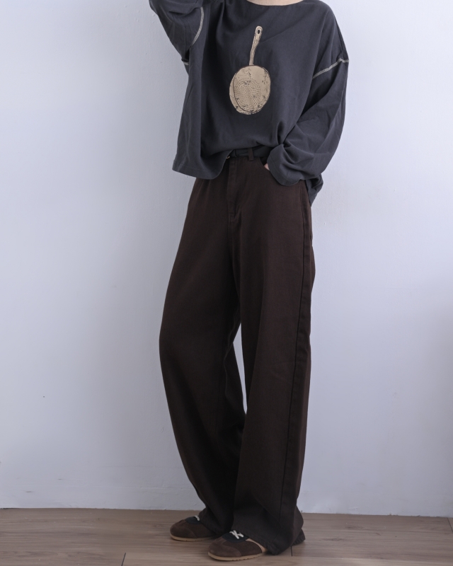 韓 平底鍋上衣 3色 size