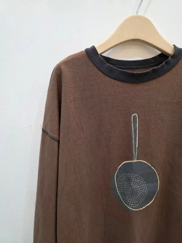 韓 平底鍋上衣 3色 size