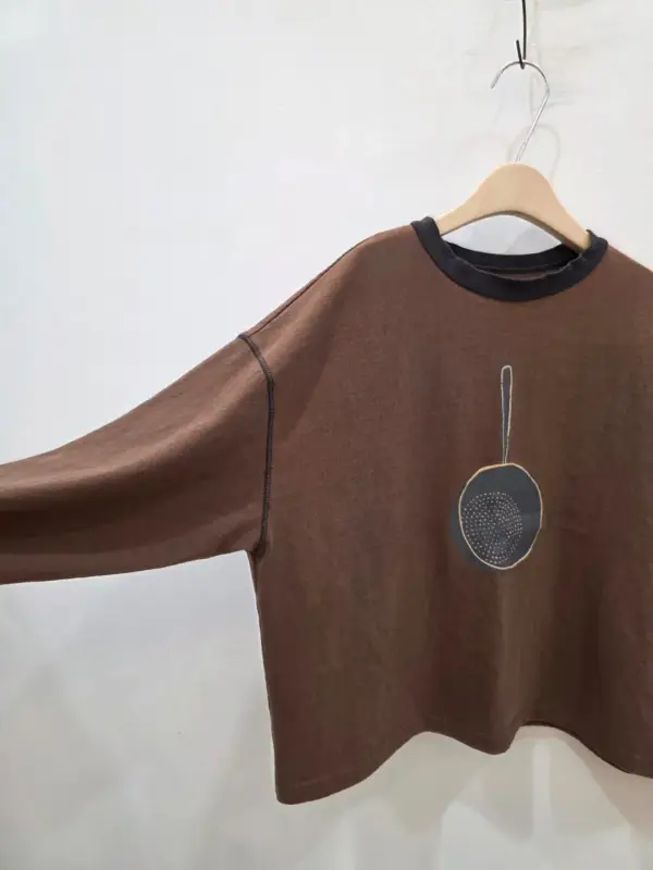 韓 平底鍋上衣 3色 size