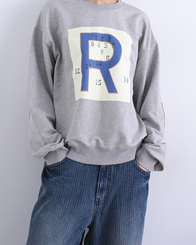 韓 大R數字上衣 2色 size