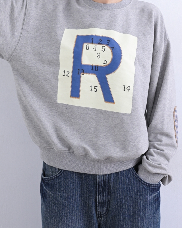 韓 大R數字上衣 2色 size