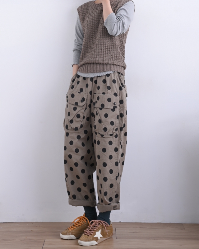 韓 粗坑條捲捲邊長袖上衣 7色 size