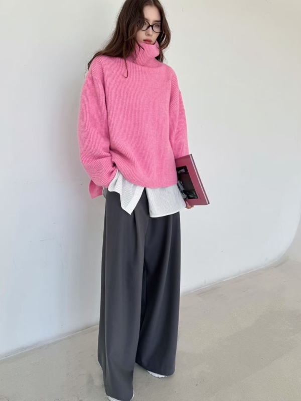 韓 翻領上衣 4色