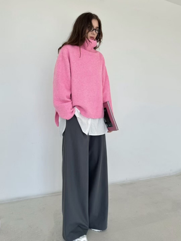 韓 翻領上衣 4色