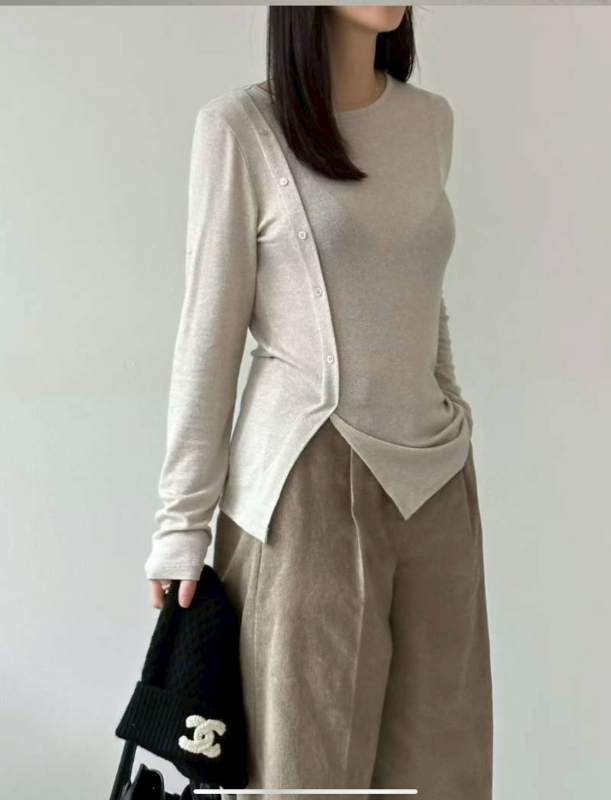 韓 側排釦上衣 4色