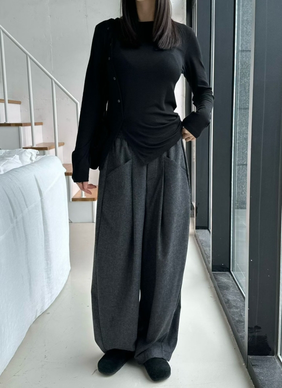 韓 側排釦上衣 4色