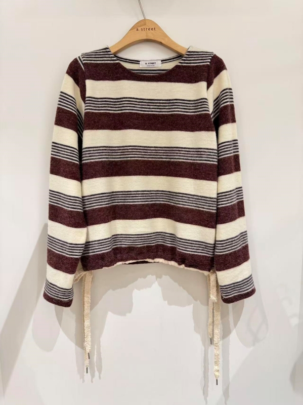 韓 下綁帶條文上衣 2色 size