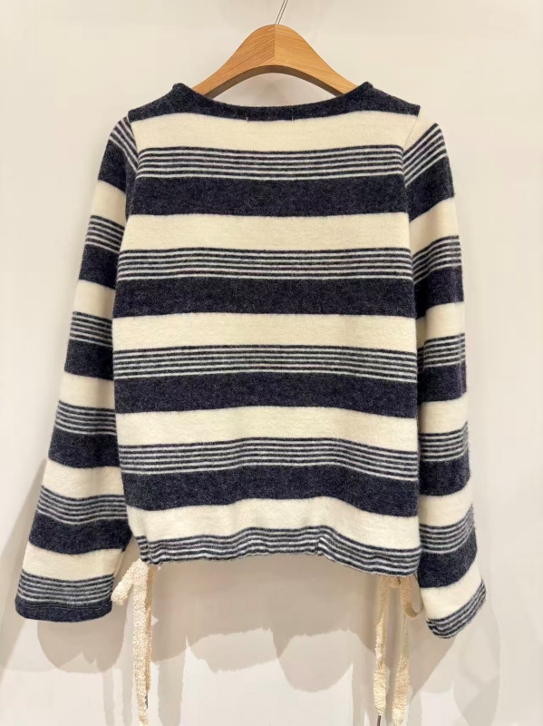 韓 下綁帶條文上衣 2色 size