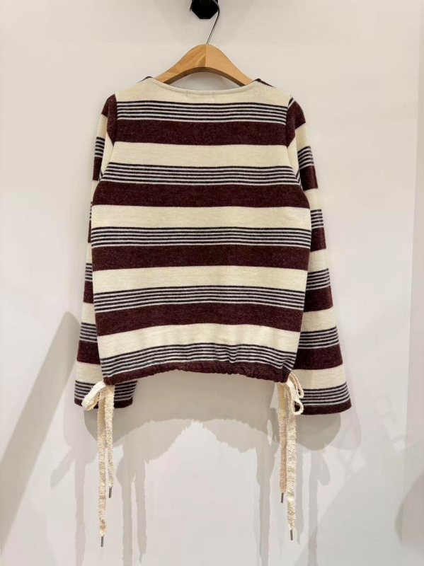 韓 下綁帶條文上衣 2色 size