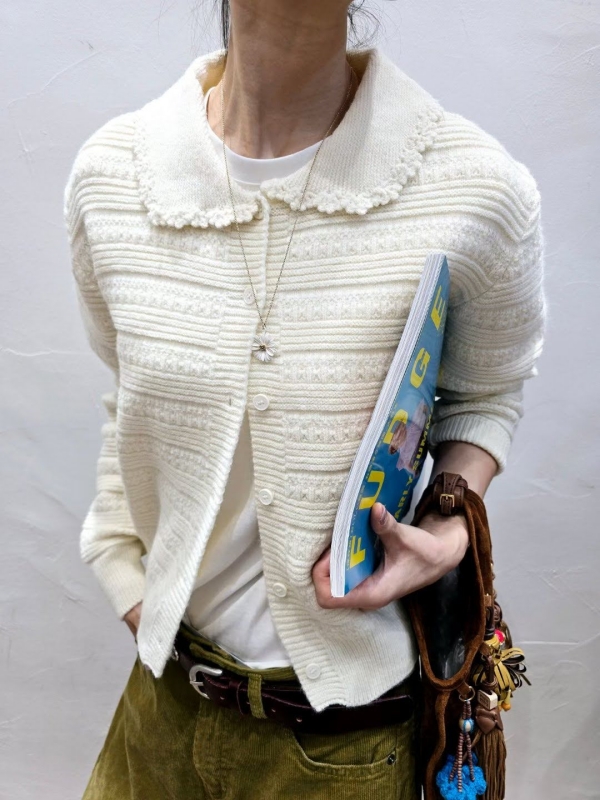 韓 小花花領上衣 2色