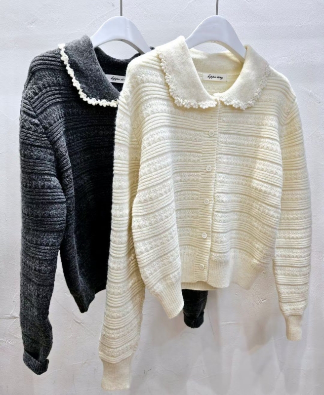 韓 小花花領上衣 2色