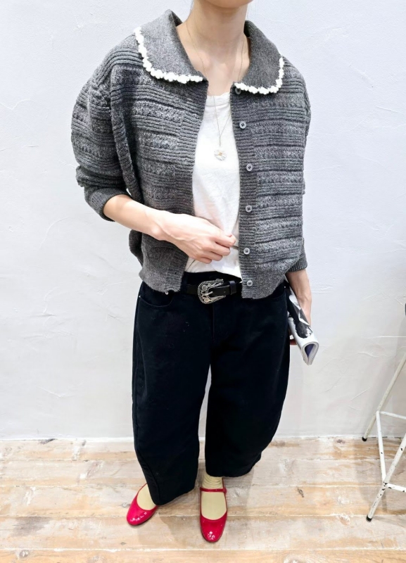 韓 小花花領上衣 2色