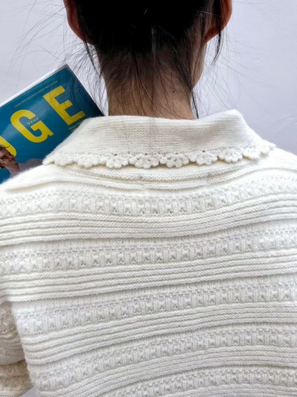 韓 小花花領上衣 2色