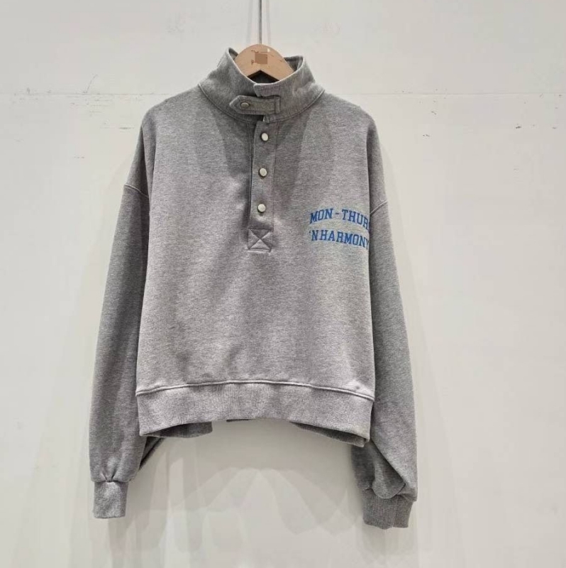 韓 小釦半襟上衣 size