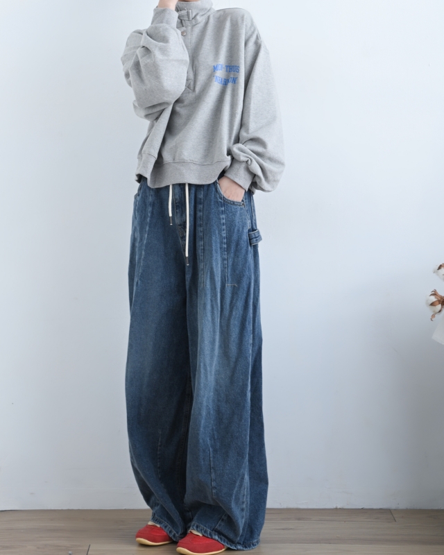 韓 小釦半襟上衣 size