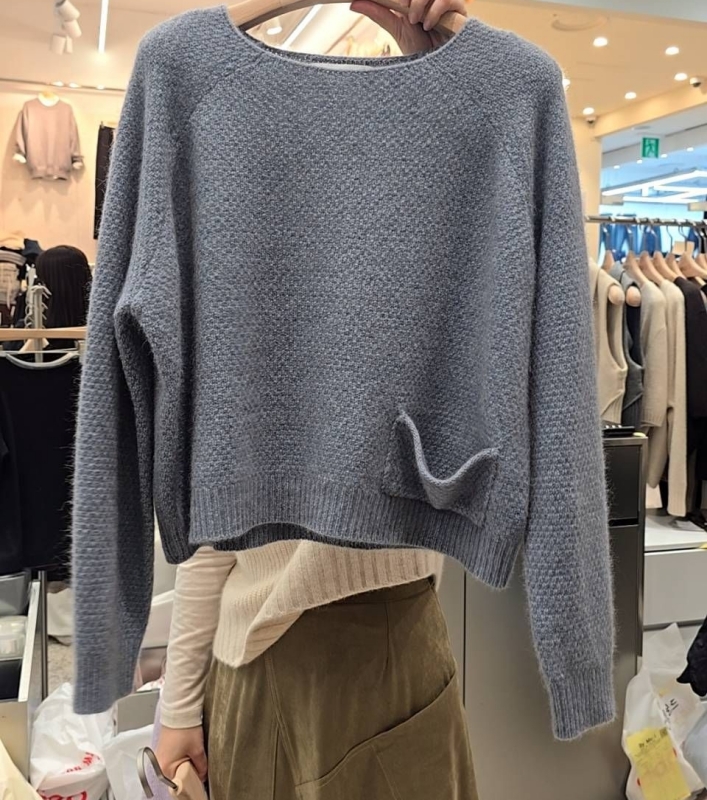 韓 毛料小口袋上衣 3色 size