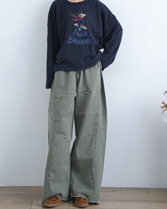 韓 買麵包去吧上衣 2色 size