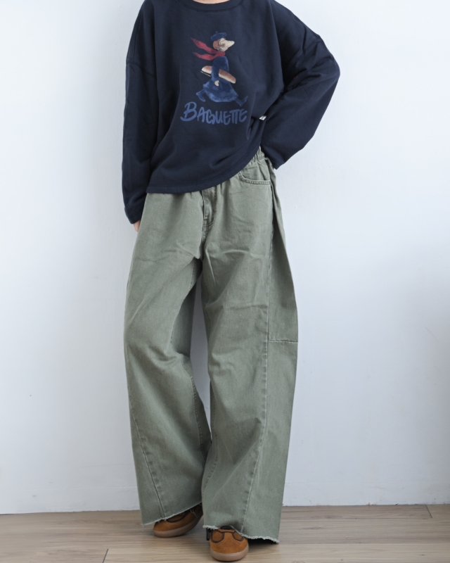 韓 買麵包去吧上衣 2色 size