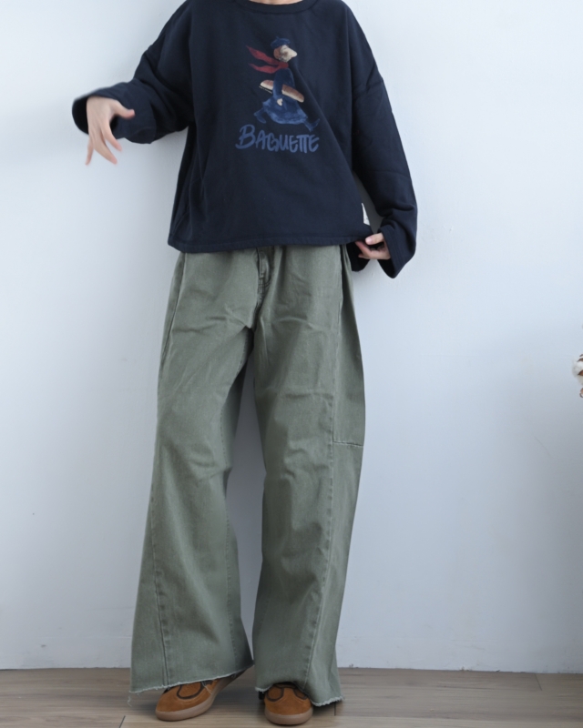 韓 買麵包去吧上衣 2色 size