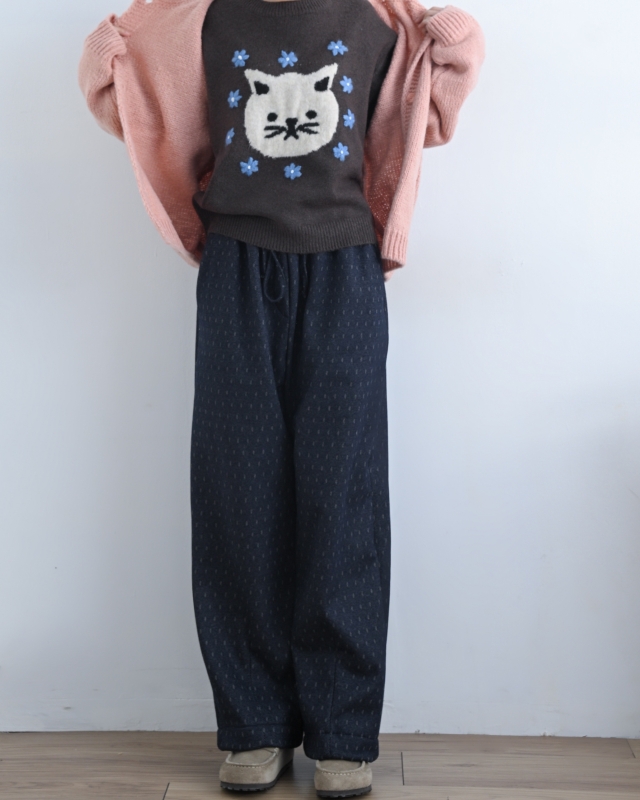 韓 小花與咪上衣 3色 size