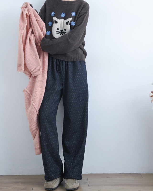 韓 小花與咪上衣 3色 size