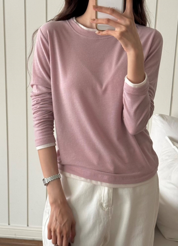 韓 領袖配色上衣 4色 size