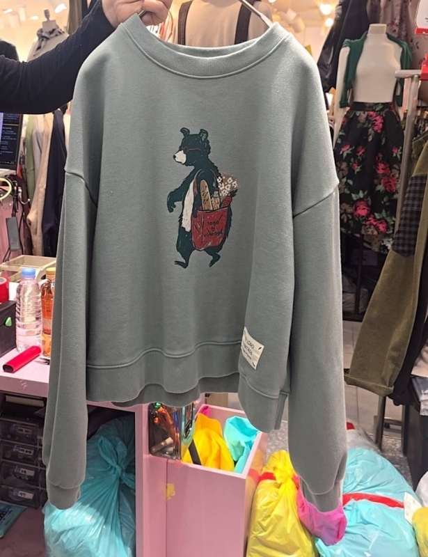 韓 熊熊購物去上衣 2色 size