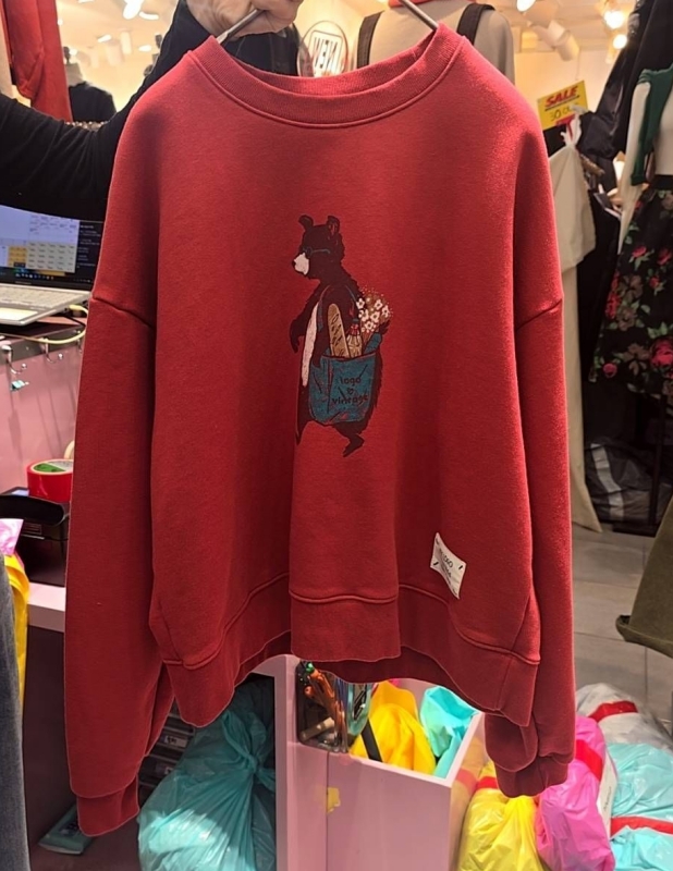 韓 熊熊購物去上衣 2色 size